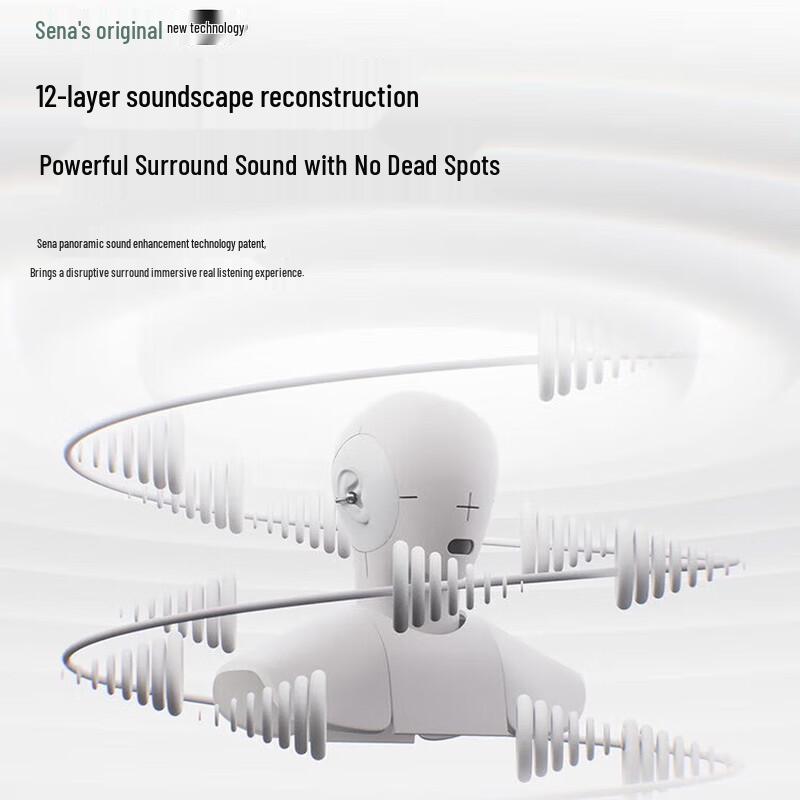 SANAG S7S Open-Ear Bone Conduction Ear Clip Headphones