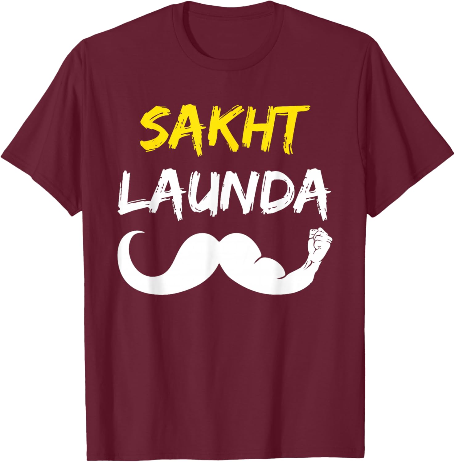 Сахт Лаунда Смешной Деси Индийский Мужчина Одинокий Графическая Футболка Мужская Повседневная Хлопковая Футболка S