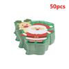 50PCSSantaClaus Lollipop Holder Cards 2025 MerryChristmas Decorations Lollipop Candy Gifts Package Christmas Gifts Navidad Natal
