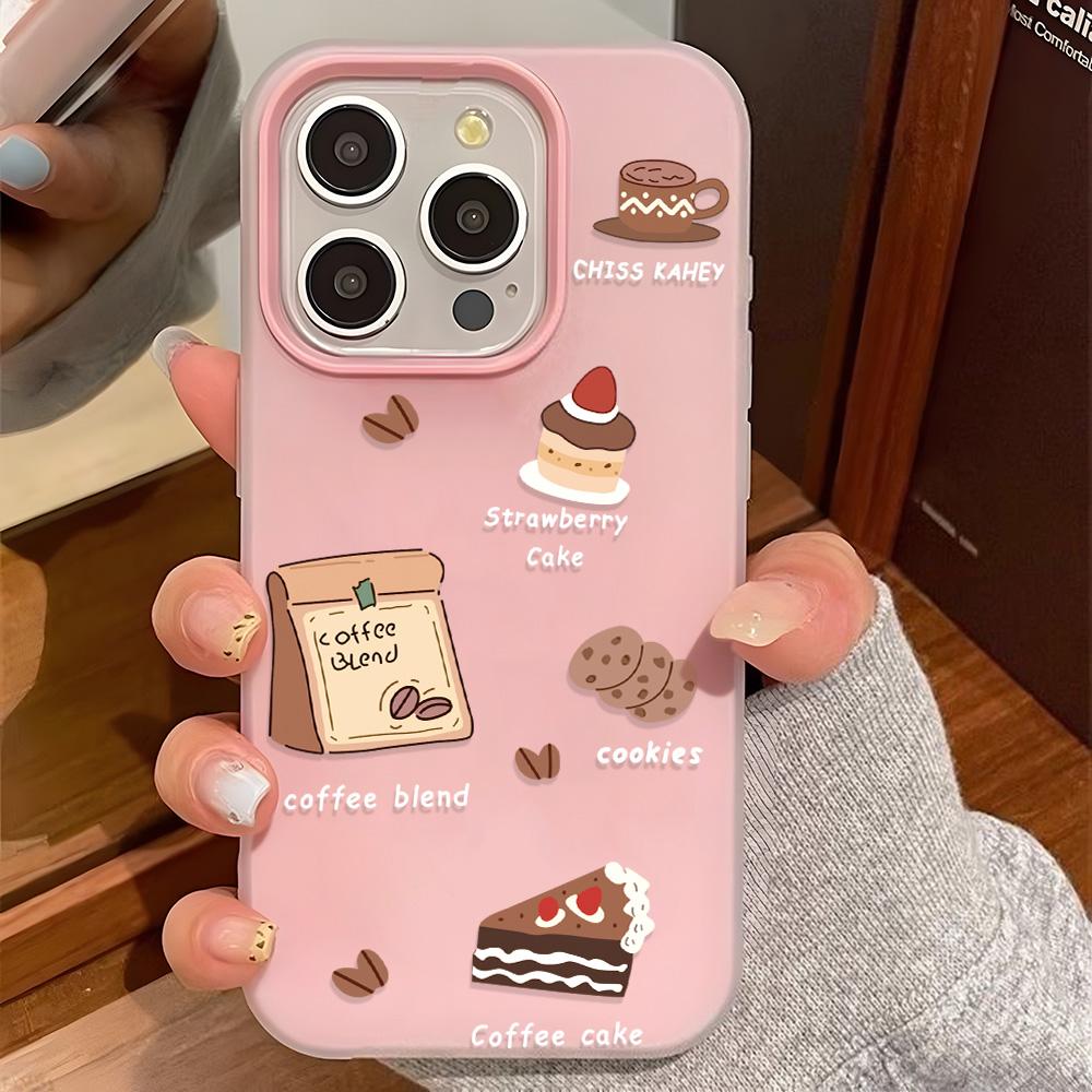 Malovaný kryt na telefon pro iPhone 15 11 13 14 pro 15 16 Pro Max 12 13 16 Pro Roztomilý Módní Vtipný Kryt na telefon se šňůrkou Nejnovější Doporučení Top prodeje