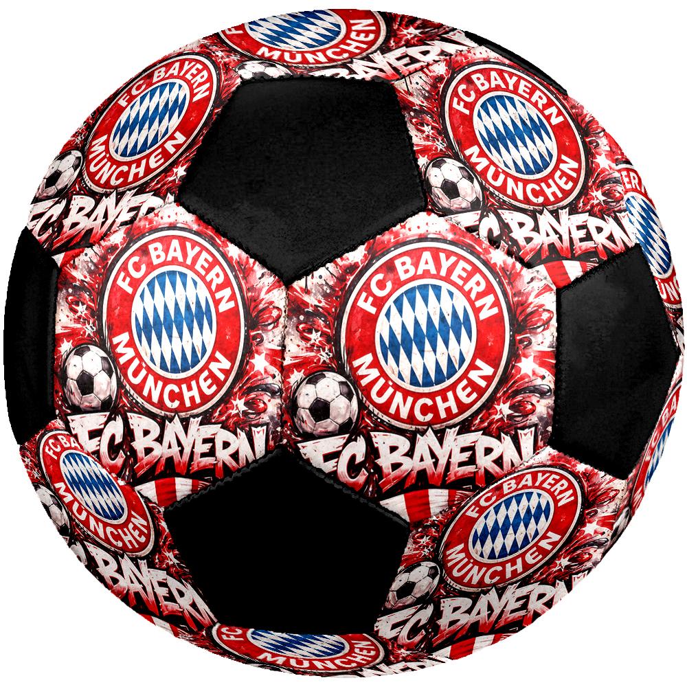 TAGLIA 5 Pallone da Calcio FC Bayern München Colorato Per Tutte le Età Cucito a Macchina PVC Pronto per la Competizione Resistente Alto Rimbalzo