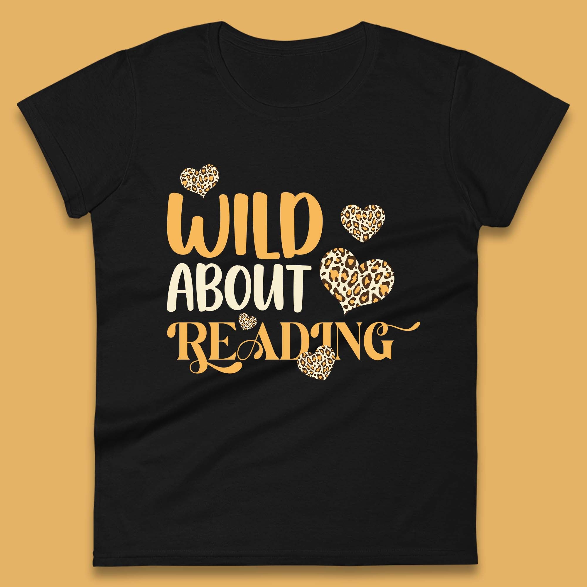 Wild About Reading Womens T-Shirt Mens Tops Tees Unisex L