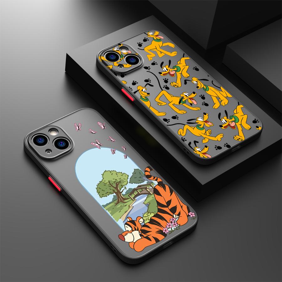 Back Phone Cover Case for iPhone 17 Pro Max 7 8 SE 11 15 12 13 Mini 14 16 Plus Air 17e XS XR Pluto Tigger