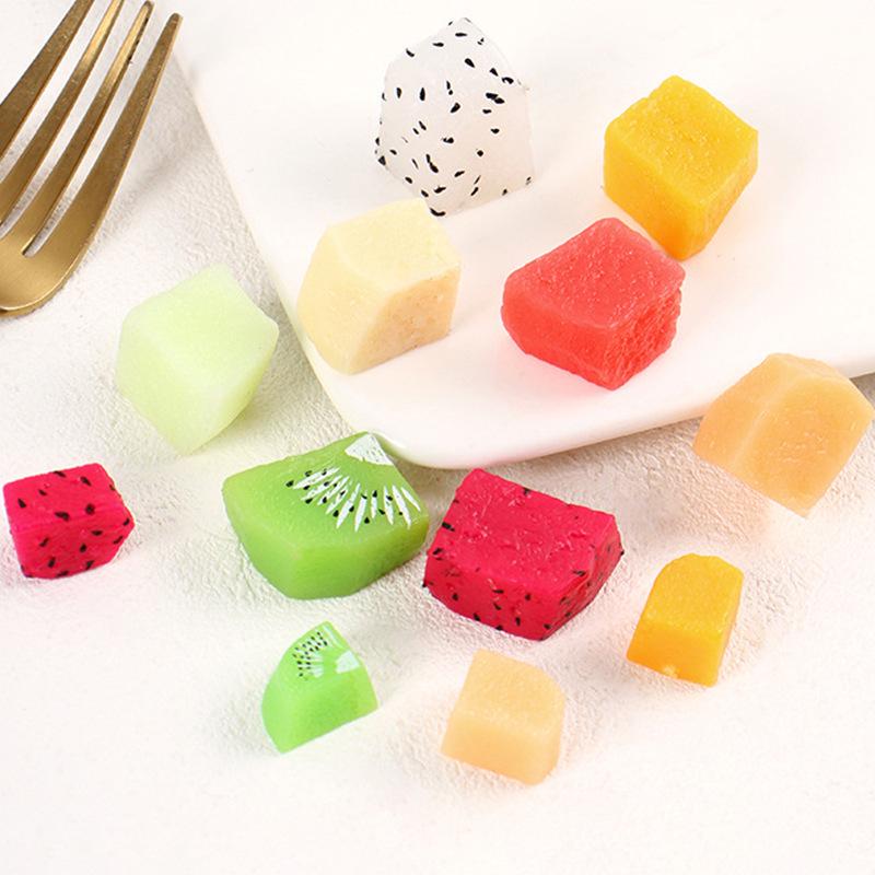 DIY Edible Fruit Slices for Cake Decoration: Pitaya, Mango, and Kiwi Model Props for Photography and Toy Simulation