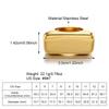 2025 Stainless Steel Ring Stock Ready Non Fading Ring Hip Hop Design Unisex Band Fashion Design Stylish Charm Ring Trendy Rings