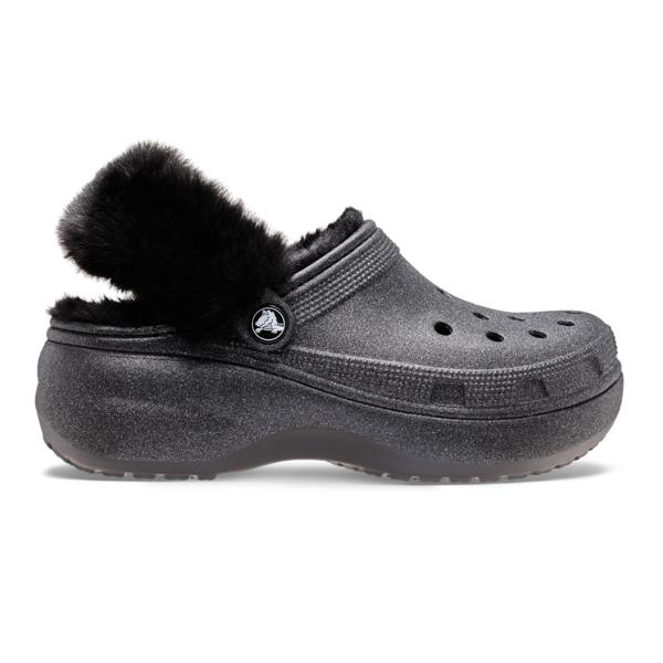 CrocS Women S claSSic Platform Fuzz Lined Glitter Clog 2 typeS 211922 001 And Other CrocS SAndalS Slee...