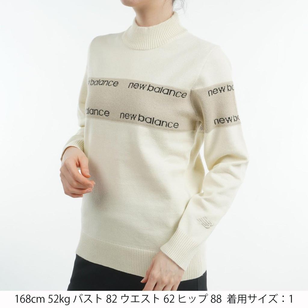 New Balance Sweater and for Size 2 Women's High-Neck (Stretchable Warm) Golf, (L), 012-4274501 040_Beige
