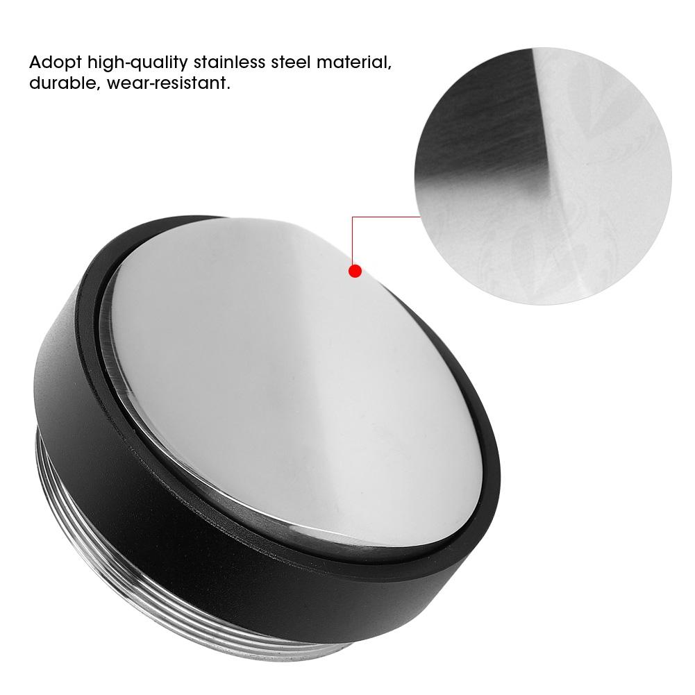 Household Kitchen Reusable Stainless Steel Coffee Tamper Powder Press Hammer 58mm Black