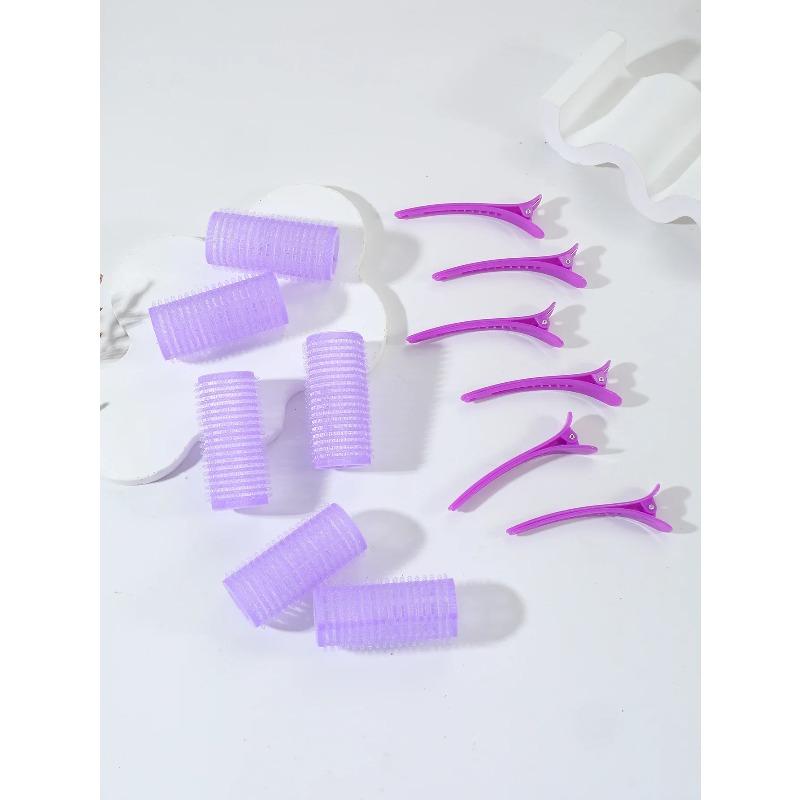 

12 шт./набор воздушные бигуди-трубки самоклеящиеся волшебные роллы и заколки для челки инструмент для укладки