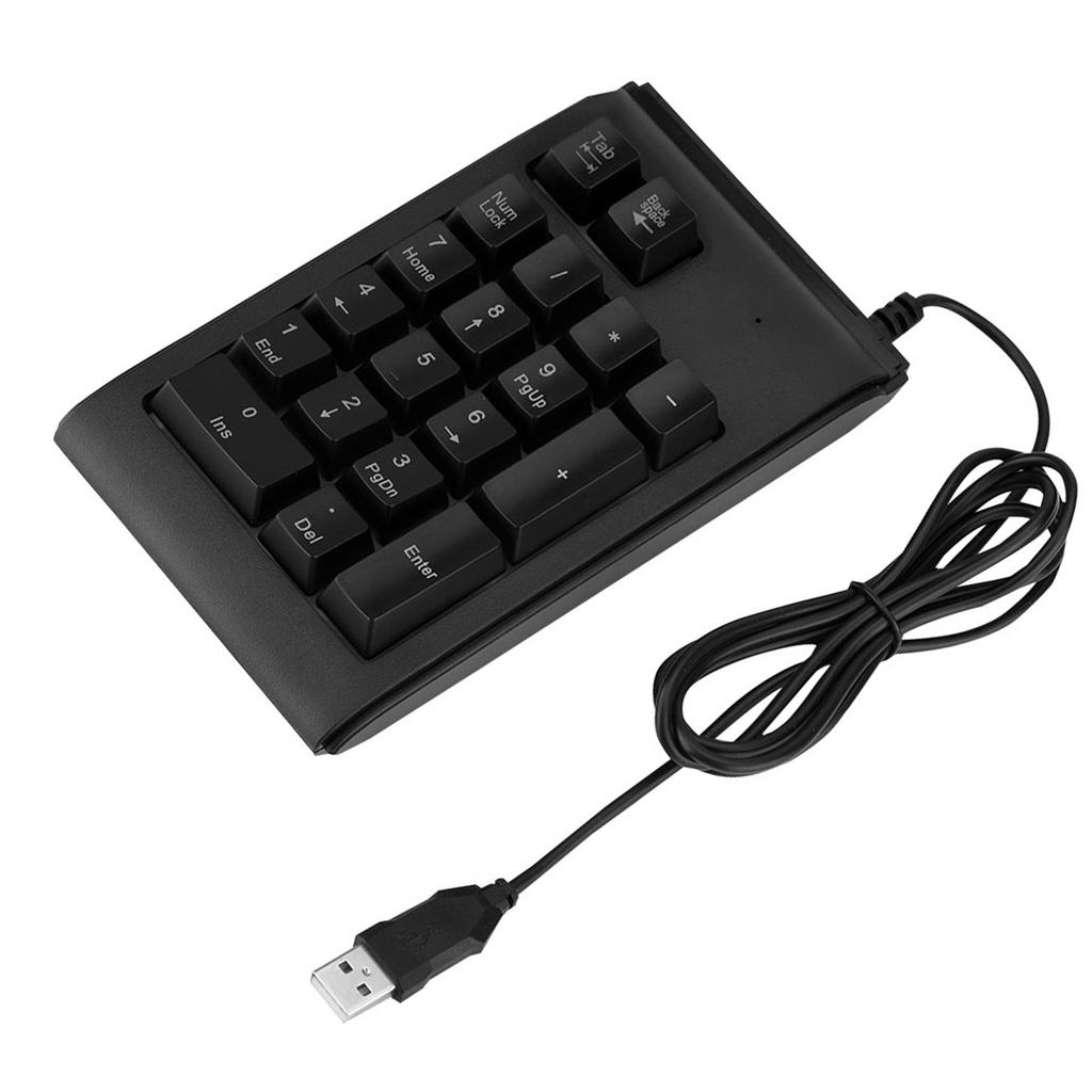 19 key 3 Color USB Numeric Keypad Mechanical Touch Feeling 10 Million Clicks Number Pad