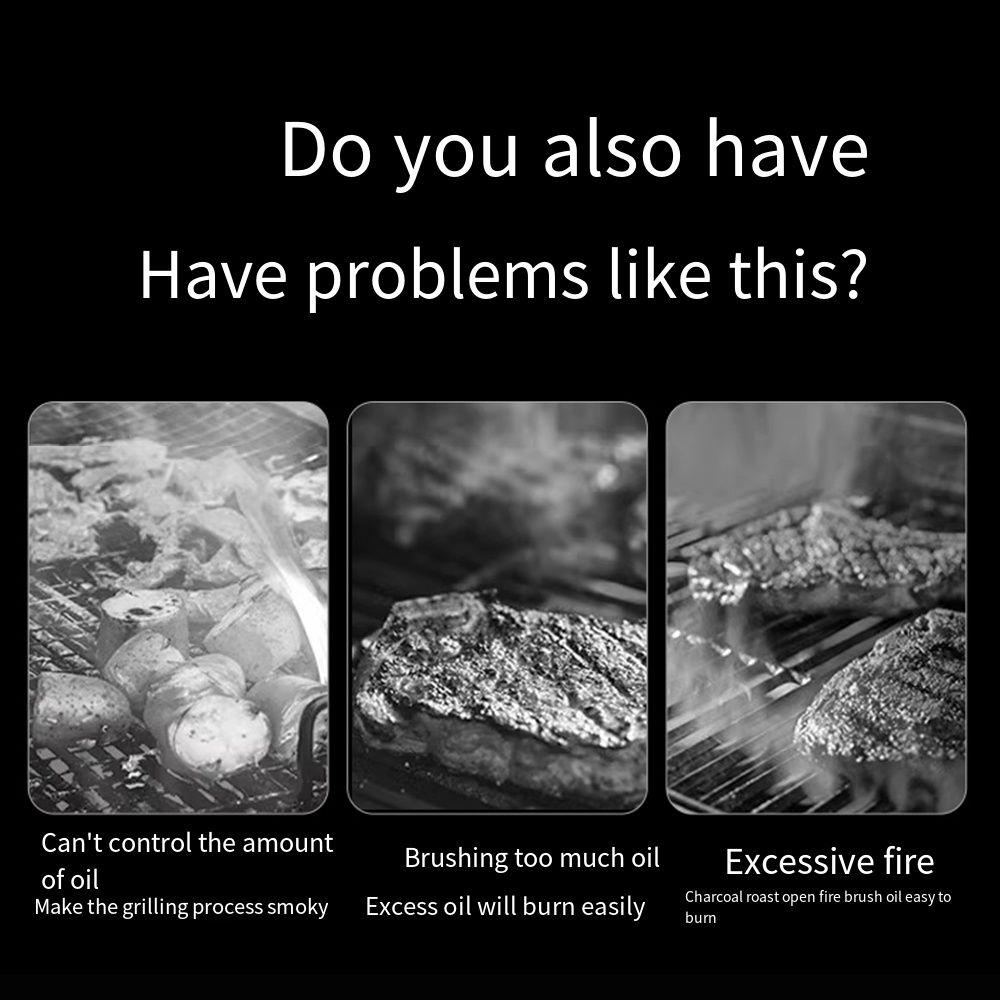 Non-Stick Oil Spray Bottle Stainless Steel Kitchen Press Spray Bottle  Edible Oils