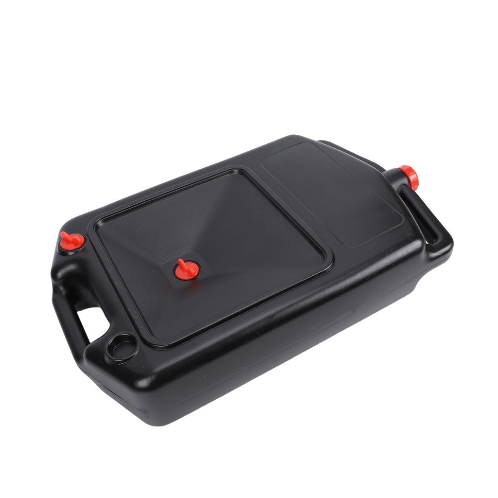 Oil Drain Container 12L Capacity Multifunctional Low Profile Design Automotive Oil Drain Pan with Handle for ATVs
