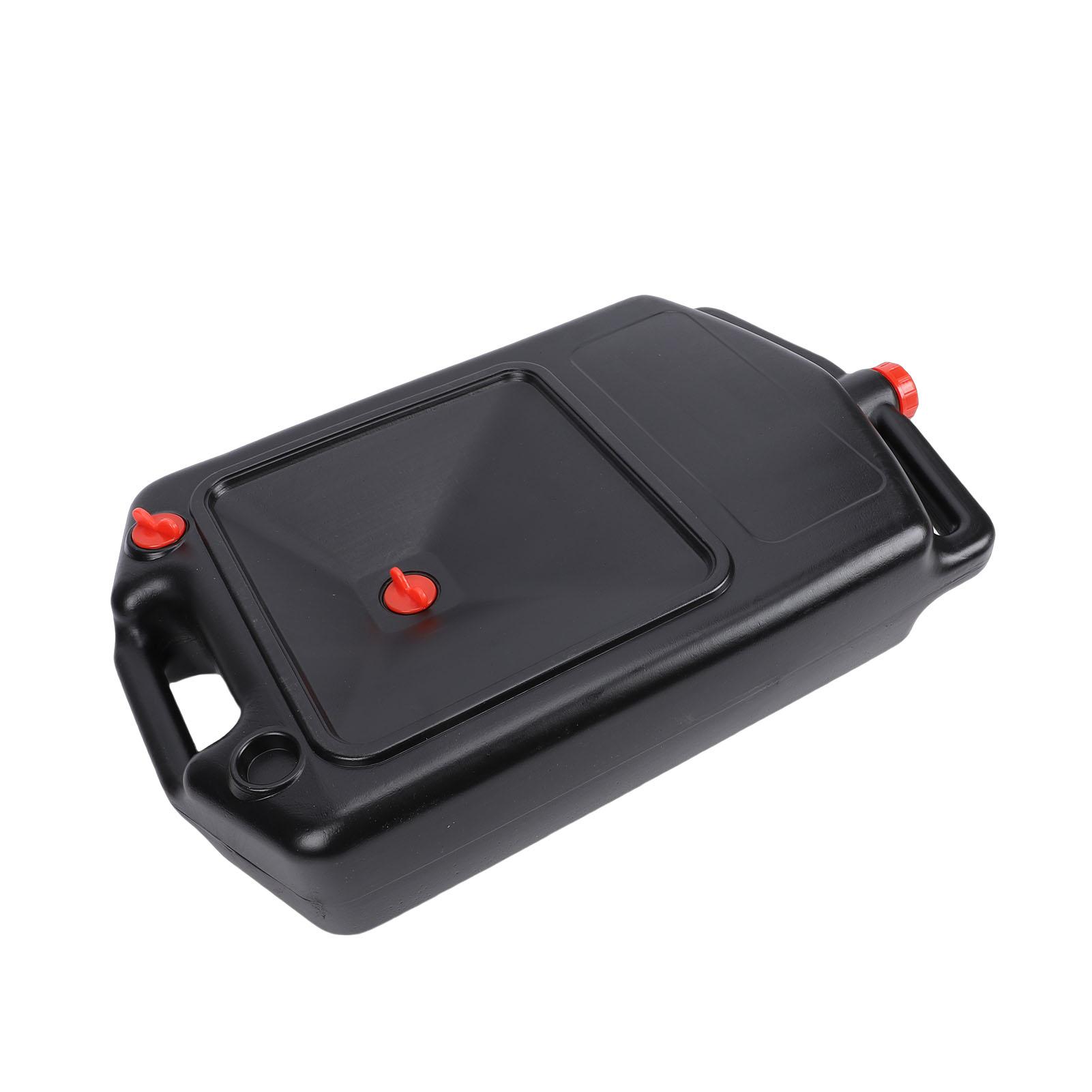 

Oil Drain Container 12L Capacity Multifunctional Low Profile Design Automotive Oil Drain Pan with Handle for ATVs Trucks Motorcy чёрный