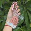 Handmade Cat Claw Keychain Creative Pet Hair Storage Bag Pets Hair Storage Keychain  Couple