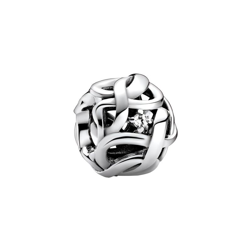 Pandora Openwork woven eternity symbol charm 798824C01