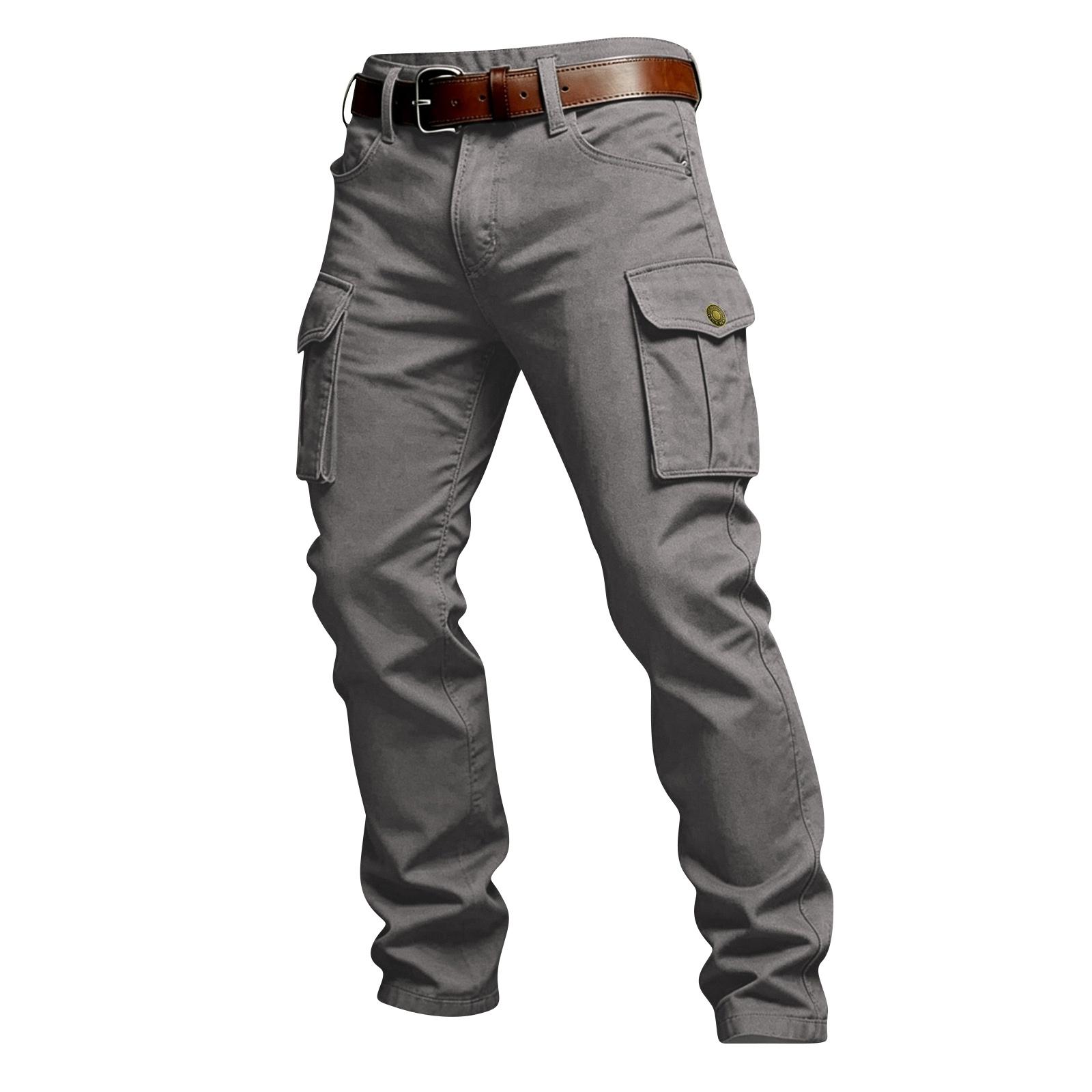 Men s Cargo Pants with Multiple Pockets for Hiking and Outdoor Sports XL