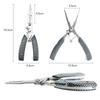DanYun Fishing Pliers, Ultra-Lightweight, Multi-Functional Pliers with Hook Remover, Line Cutter, and Hook Remover, Made of Stainless Steel 2CR13,
