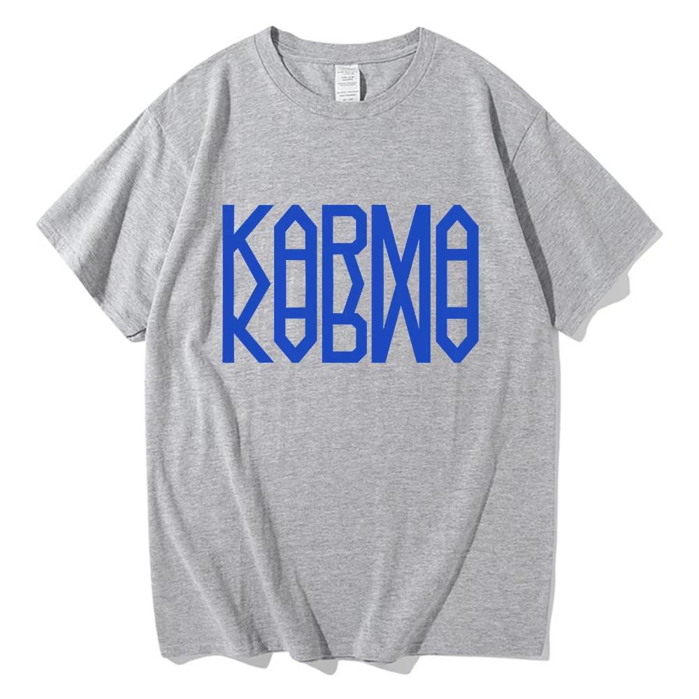Album KARMA Tshirts 2026 New Song Ceremony Fashion Unisex/Women Clothing Unisex Cotton Short Sleeve Tops Graphic TShirt for Lover