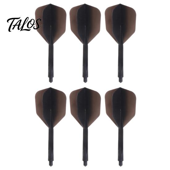 Clear Dart Tail 6Pcs Professional Precise Flying Indoor Outdoor 2Ba 4Ba Long-lasting Transparent Plastic Integrated Shaft Flight Replacement