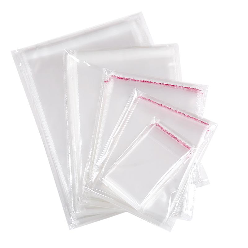 Clear Self-Adhesive OPP Bags for Clothing, Books, Stickers, Underwear, and Stationery Packaging