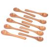 10pcs Wooden Spoon Children s Tableware Mini Round Seasoning Spoon with Long Handle for Kitchen5.1x1.2in