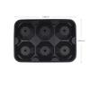 Ice Cube Trays Release Silicone Diamond Shaped 6 Grids Ice Trays with Spill-Resistant Removable Lid Stackable DIY Home Ice Cube Molds with Small Funn