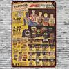 Halloween Savings D Cartoon Posters Tin Sign Vintage Haunted House Deal Board Wall Decor Spooky Skeleton Pumpkin Art for Bar