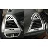 ABS Silver L&R AC Air Outlet Vent Cover Trim 2X For BMW X3 G01 X4 G02 2018-