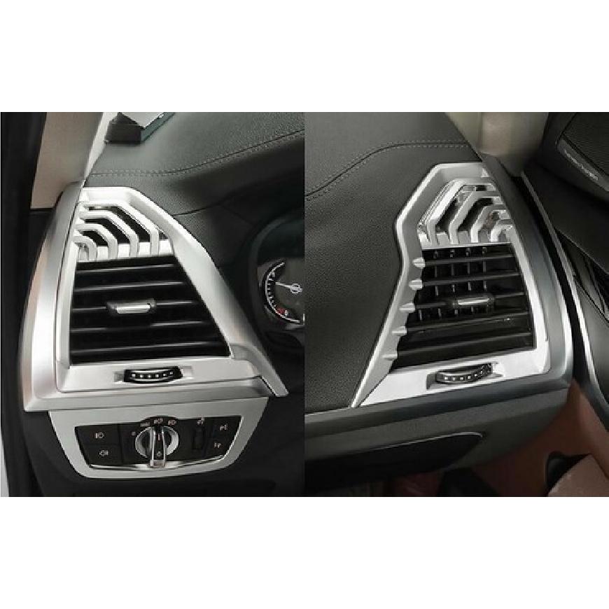 ABS Silver L&R AC Air Outlet Vent Cover Trim 2X For BMW X3 G01 X4 G02 2018-