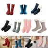Meias térmicas antiderrapantes para ambientes internos de inverno, grossas, de veludo, casuais, chinelo, aquecedores de pernas de pelúcia