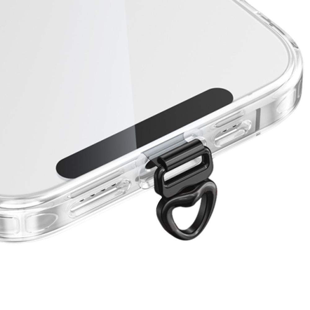 

Can Rotate 360 ° Phone Lanyard Tab Anti-fall Snap Strap Phone Lanyard Clip Patch Anti-lost Phone Case Hanging Rope чорний