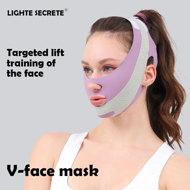 Face-Lift mit Schlaf Face V Shaper Gesichtsschlankheitsbandage Entspannungsform Lift Reduziert Doppelkinn Gesicht Ausdünnung Bandmassage