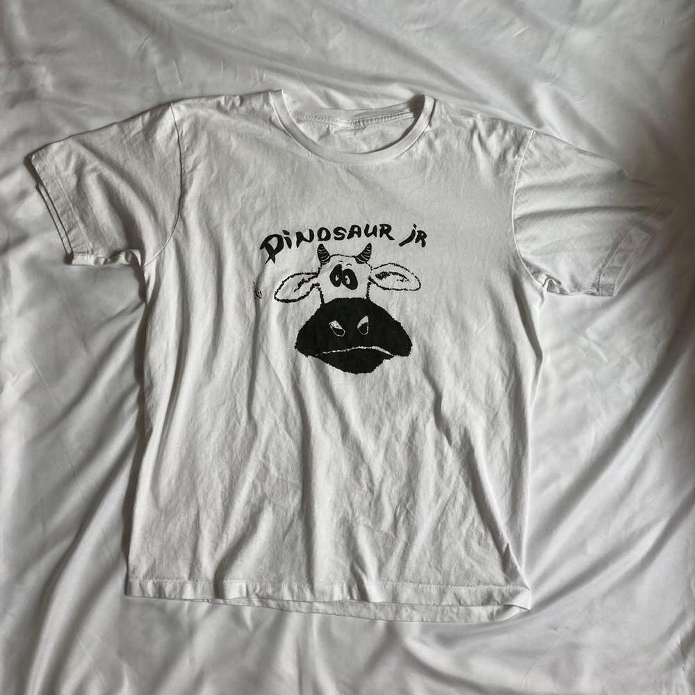 90-е 00-е Неизвестный Dinosaur Jr Футболка с коровой Белый хлопок S5XL PA7787 Унисекс футболка S 1800₽