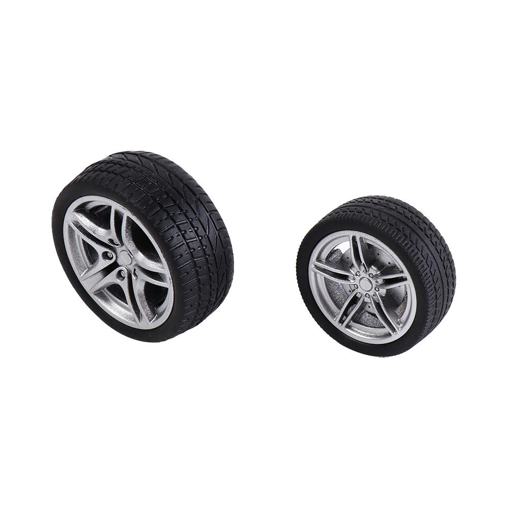 Removable Car Tire Model Rubber Toy Car Modified Parts Realistic Model Car Wheels  Toy Car