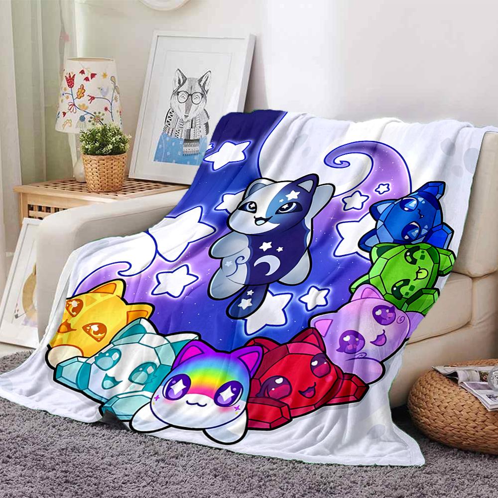 1Pc Aphmau'S Whimsical World Blanket For Couch Bed Plush Cozy Fuzzy Blanket Super Soft Warm Blankets For Fall And Winter 09181