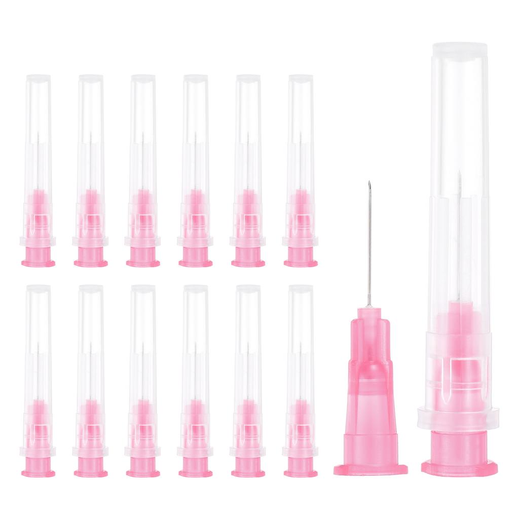50 Pcs Dispensing Needle Luer Lock Lab Stainless Steel Tips for Laboratory Industrial Dispensing Refilling Inks Liquid Glue
