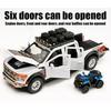 1/24 Ford F150 Off Road Pickup Truck Diecast Model Car Metal Alloy High Simulation Collection Hobby Display Birthday Gift for Friend