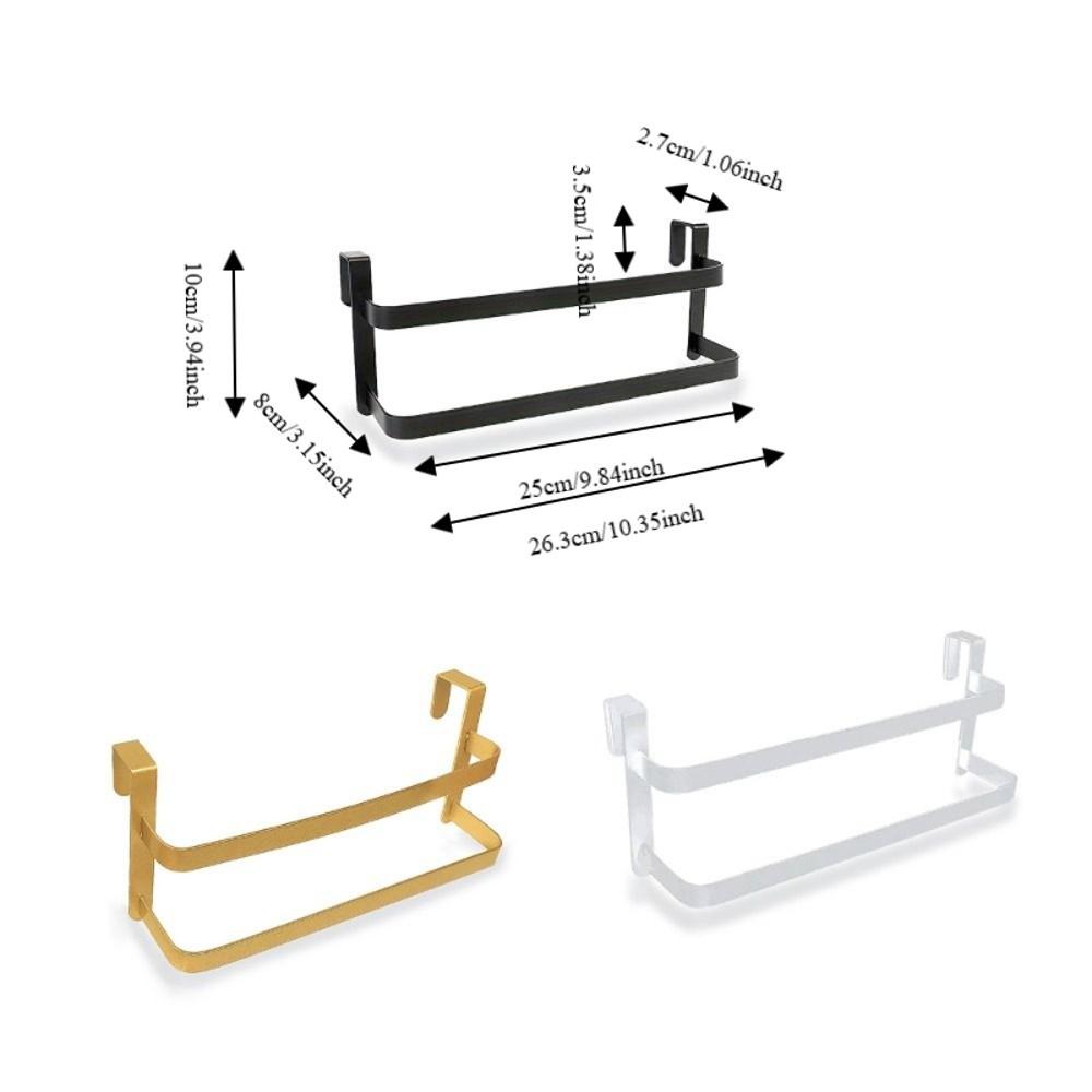Rust-resistant Cabinet Door Towel Rack Hanging Towel Bar Durable Kitchen Towel Holder Bathroom