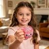 Squeeze Toy Soft Durable TPR with Sequins Stress Relief Toy Portable Baozi Shape Party Game Toy for Adult