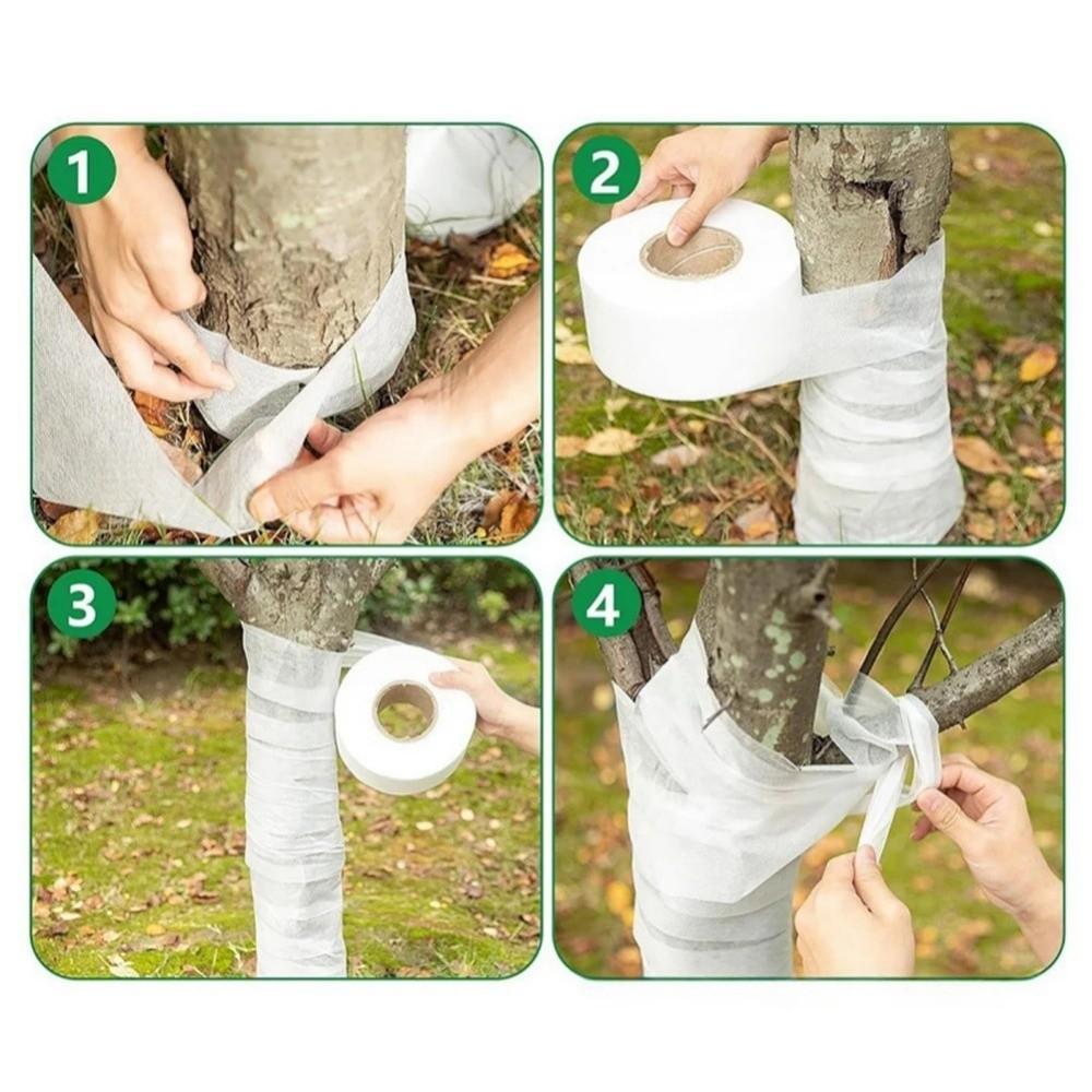 Non-woven Tree Protection Tape White Coldproof Plant Antifreeze Cover Keep Warm Moisture Retention Plant Bandage Wrap
