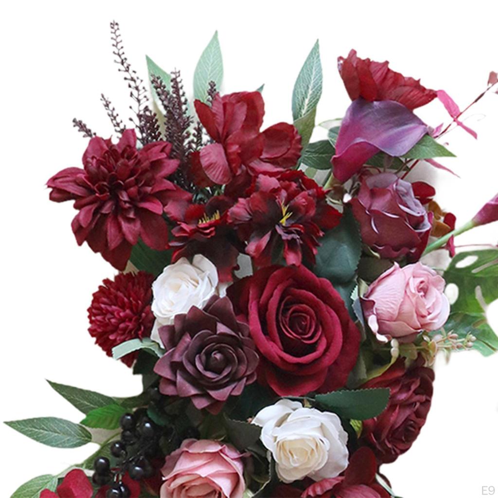 Wedding Car Decoration Set and Bows Bouquet DIY Simulation Flowers Ribbons for