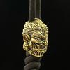 Brass Half Devil Half Buddha Face Knife Bead Diy Umbrella Rope Edc Paracord Bracelet Accessories Woven Lanyard Pendant Religious