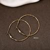 Korean version of high-end sensory ring earrings women's European and American fashion simple earrings temperament light luxury niche earrings