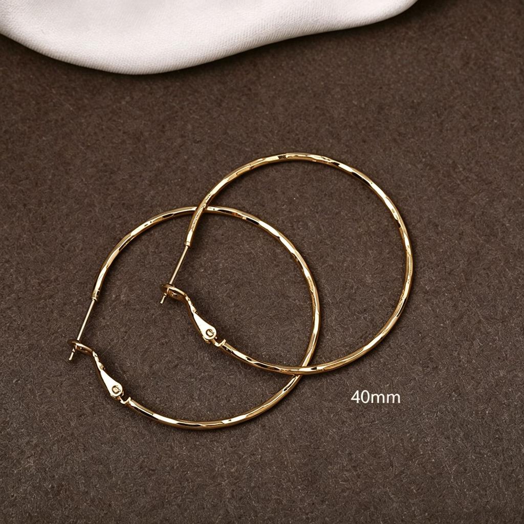 Korean version of high-end sensory ring earrings women's European and American fashion simple earrings temperament light luxury niche earrings
