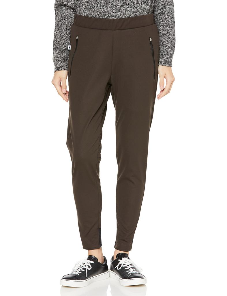 Kapelmuur Women's Windproof Stretch Pants, Dark Brown (No Pads)