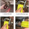 5m Tow Rope Strap With Hook Bar Off Road Car Wash Maintenance Loop Hook Car Trailer Towbar Machine Shackle Cargo Tie-Down Belt