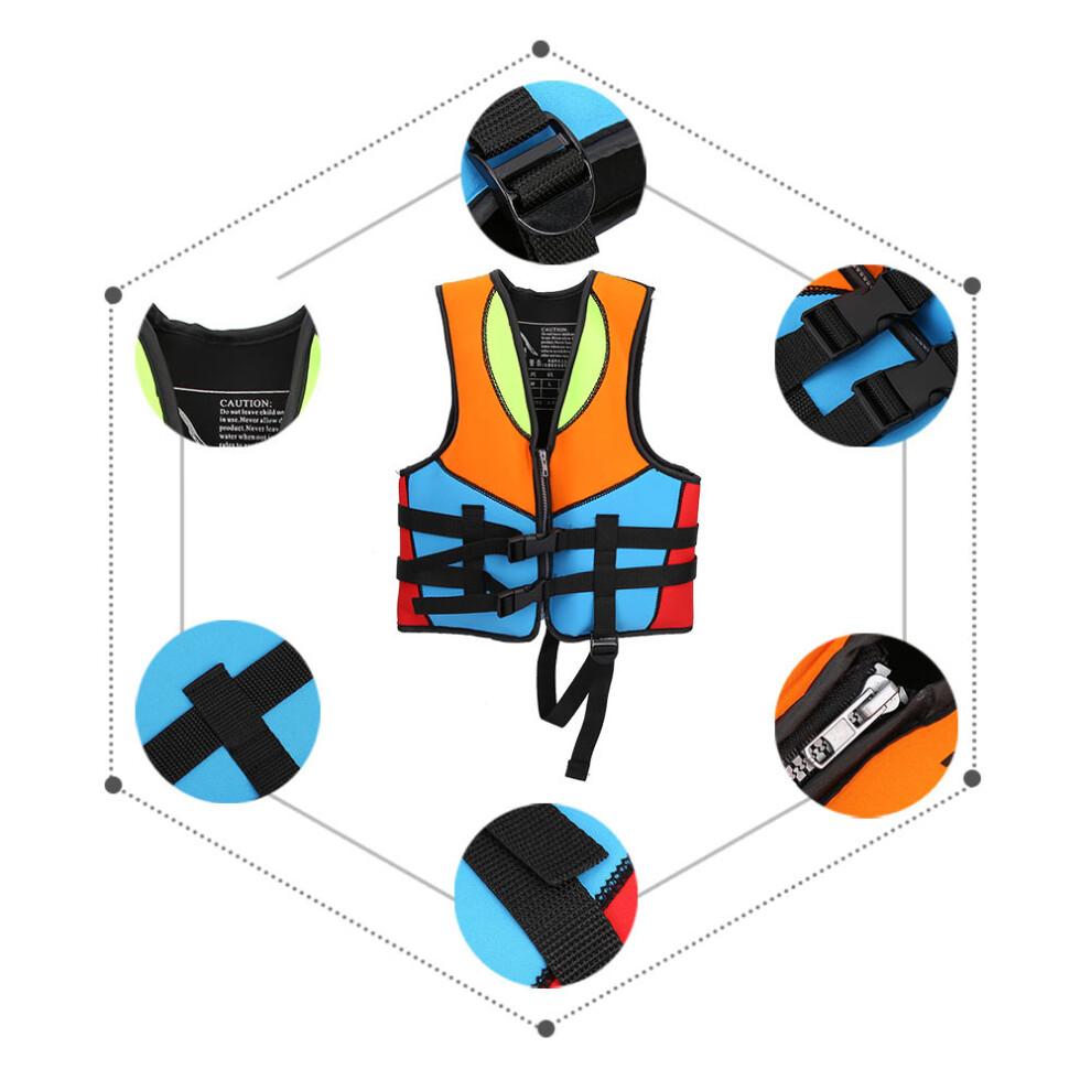 Youth Swim Vest, Buoyancy Support for Safe Learning, Durable Materials Waterproof & Floats on Water, for Water Parks, Swimming, Beaches, Snorkeling (S
