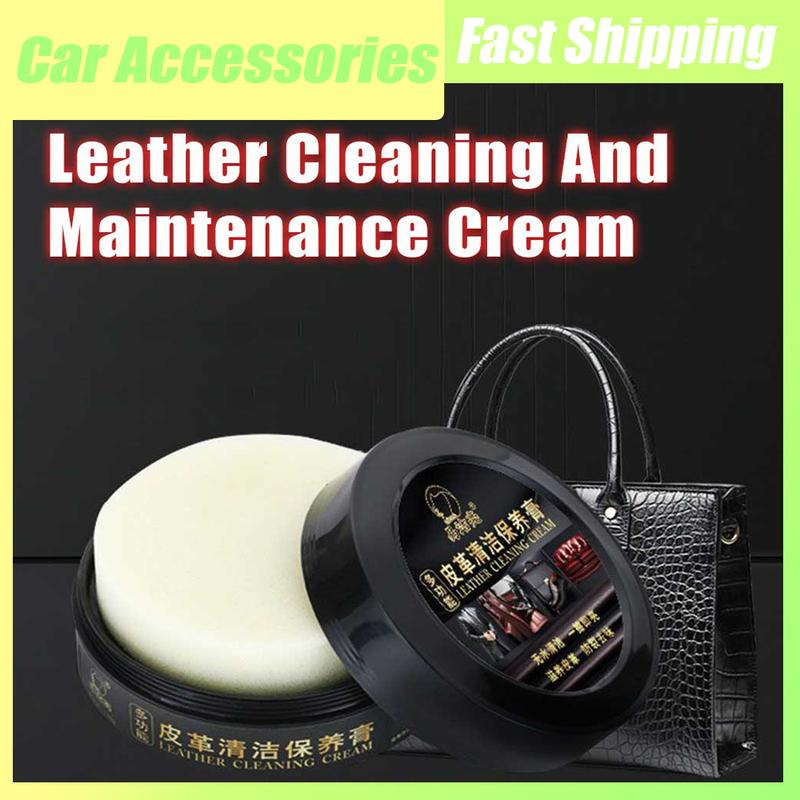 1x Multifunctional Car Sofa Maintenance Cream Car Seat Leather Cleaning Care Cream Car Interior Leather Refurbish Repair Coating