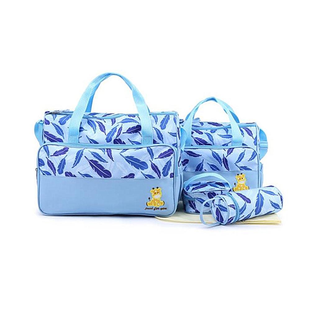 Mommy Bag Five Piece Set Multi Functional Large Capacity Single Shoulder Oblique Straddle Bag Mommy Bag Urinary Cloth Bag