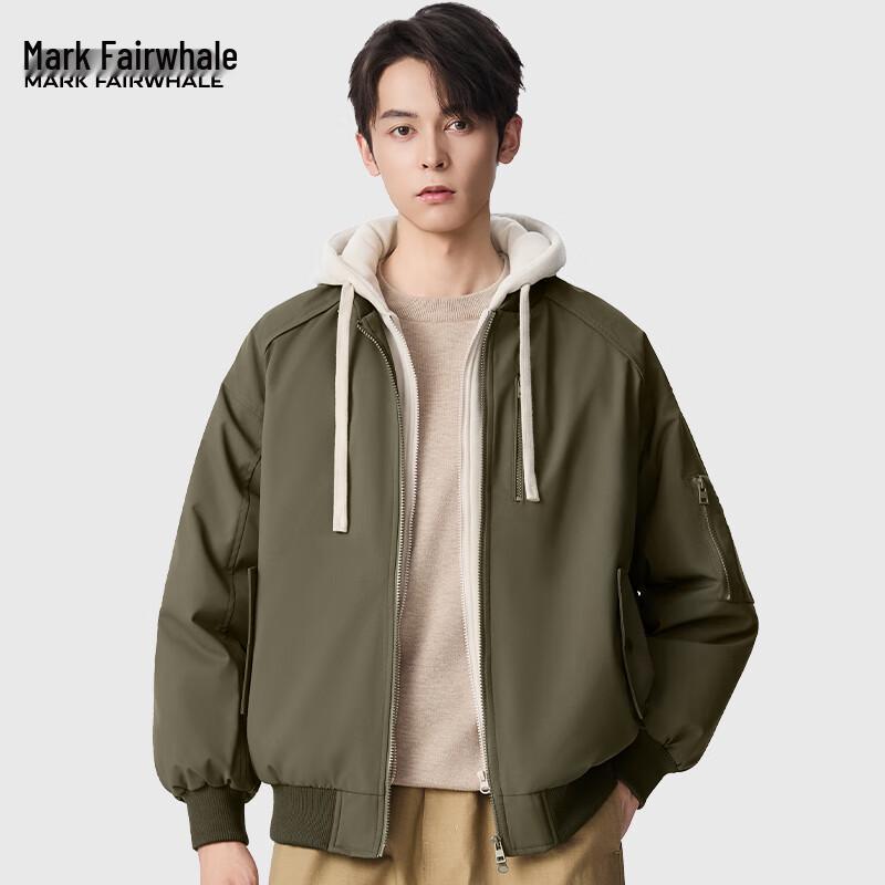 

Mark Fairwhale Men s 2025 Layered Hooded Puffer Jacket L
